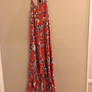 Floral Hi Low Maxi Dress - SIZE MEDIUM - WORN ONCE